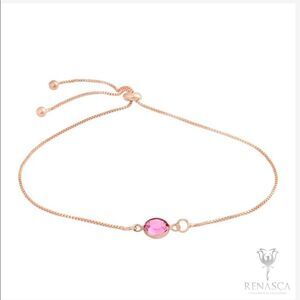 Swarovski crystals Pull Tie Rose gold plated